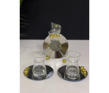 طقم الولو 18 قطعه مكس ذهبي 