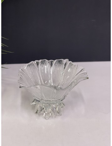 صحن تقديم كريستال وسط