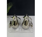 طقم ترامس فضي مع صينية 