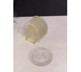 حامل مع صحون ذهبي 01