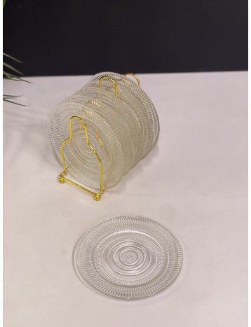 حامل مع صحون ذهبي 01