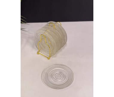 حامل مع صحون ذهبي 01