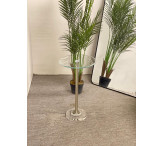 طاولة خدمة بقاعدة اكريلك فضي