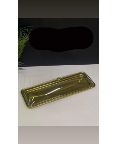 صينية تقديم ذهبي وسط