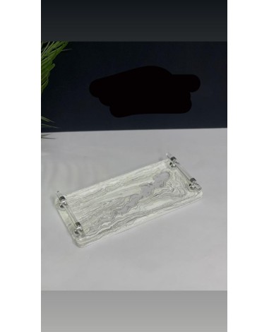 صينية رخامي فضي