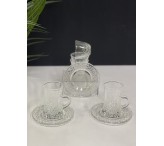 طقم كاسات وفناجيل شفافة 05