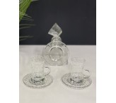 طقم كاسات وفناجيل شفافة 02