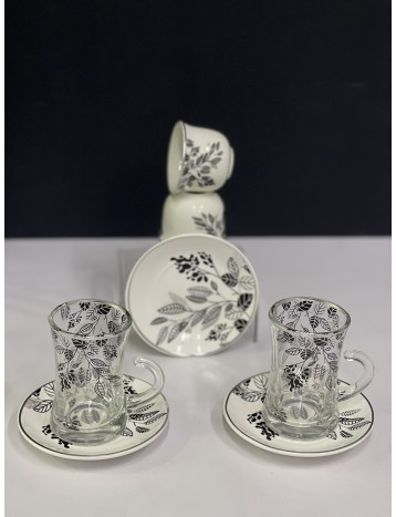 طقم قهوة وشاهي 36 قطعة