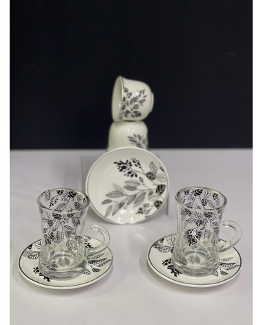 طقم قهوة وشاهي 36 قطعة