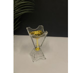 مبخرة زجاج ذهبي