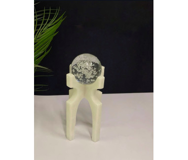 تحفة ديكور شفاف كبير