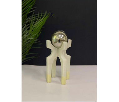 تحفة ديكور فضي كبير 